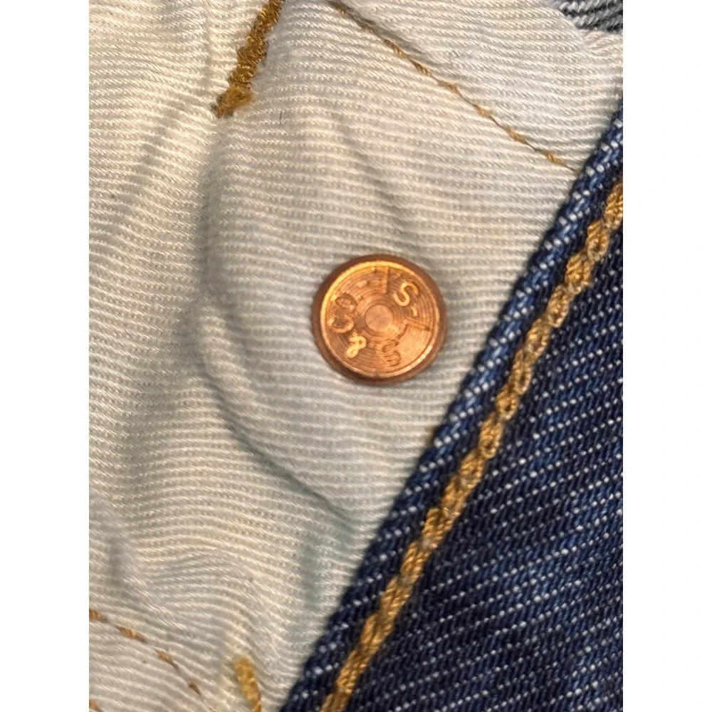 Levis 501 Premium Denim Jeans Mens 29x30 Button Fly Straight Leg Big E